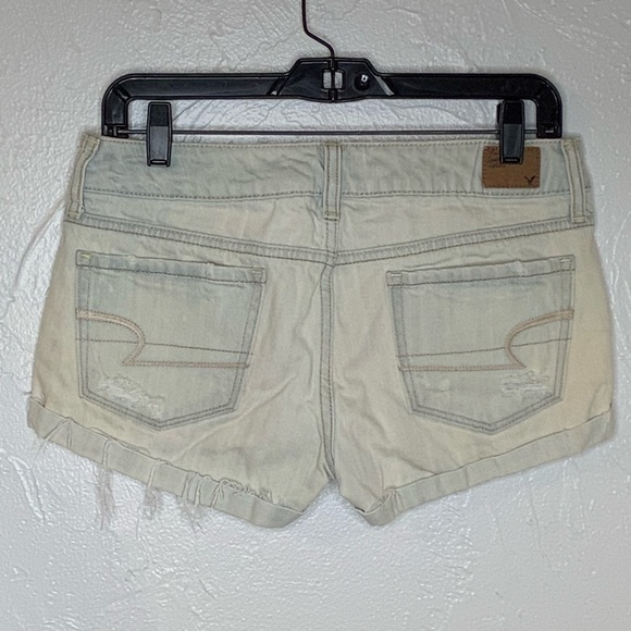 American eagle jean shorts distressed ripped SZ 2 - Picture 2 of 13